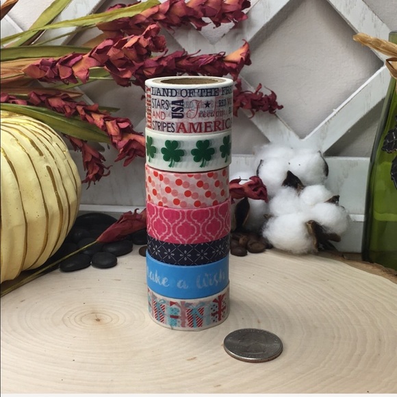 Seasonal Washi Tape 7 Rolls CLEARANCE - Picture 2 of 6